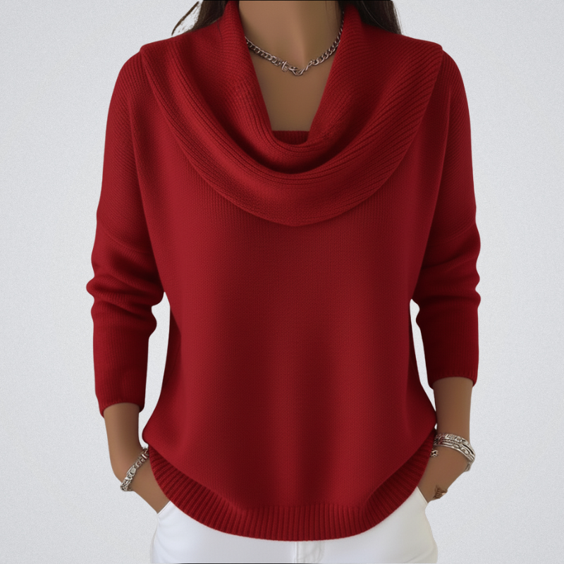Valenne - Stylish Cowl Collar Sweater