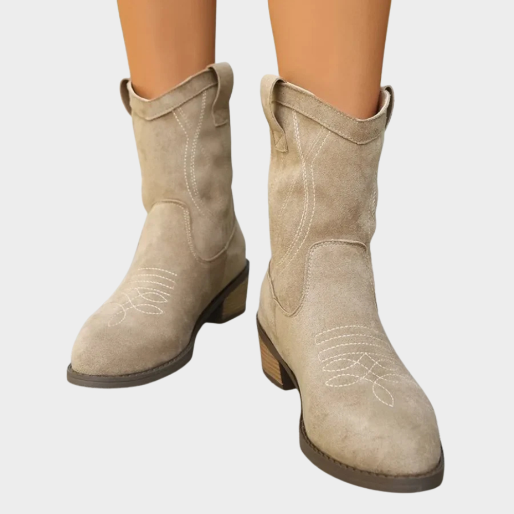 Chandler | Cowboy -Style Ankle Boots