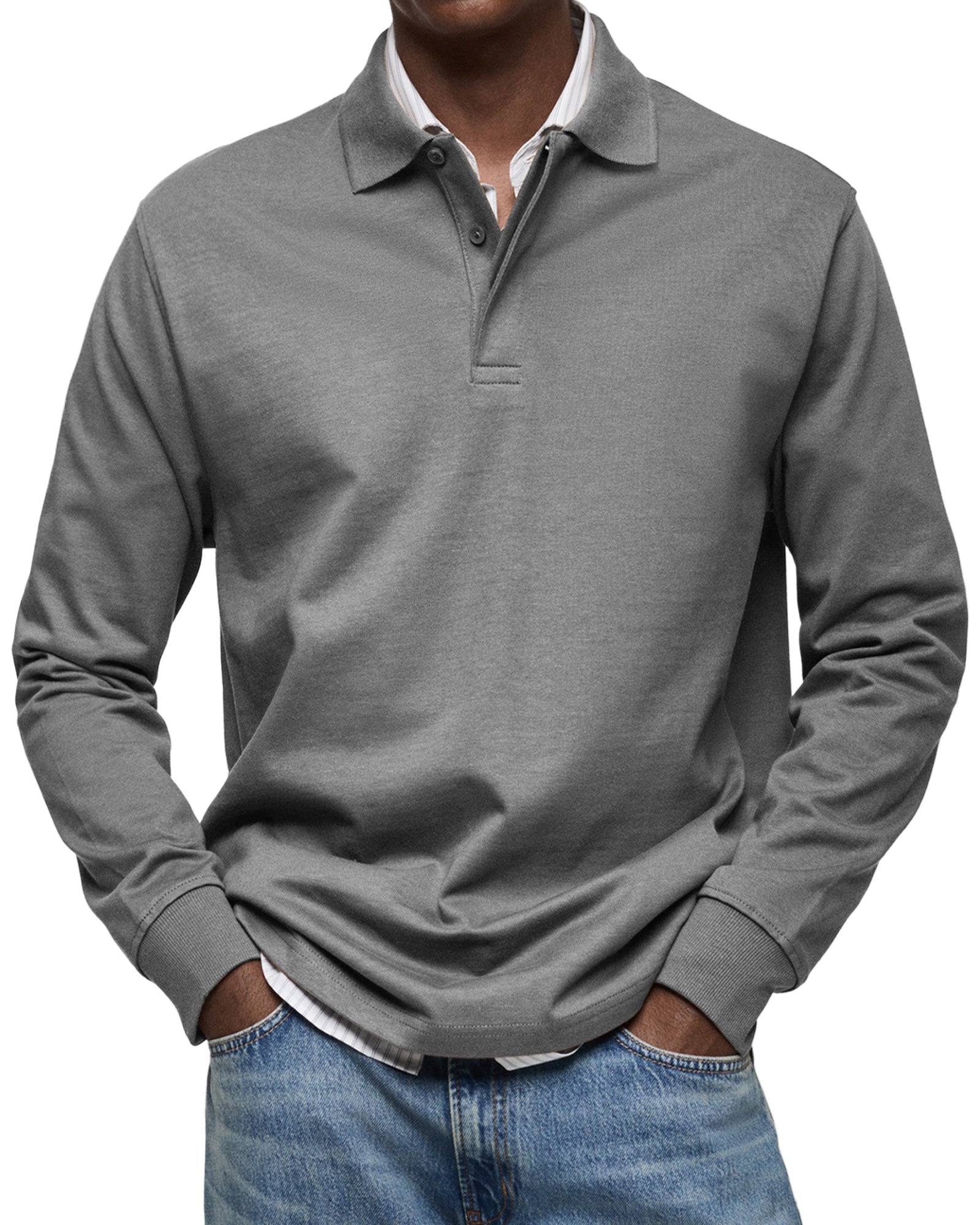 Jason | The Long-Sleeve Luxury Polo