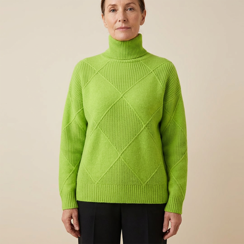 REMMY | Textured Turtleneck Knit Sweater
