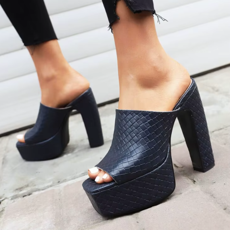 Bianca Vegan Leather Platform Sandals
