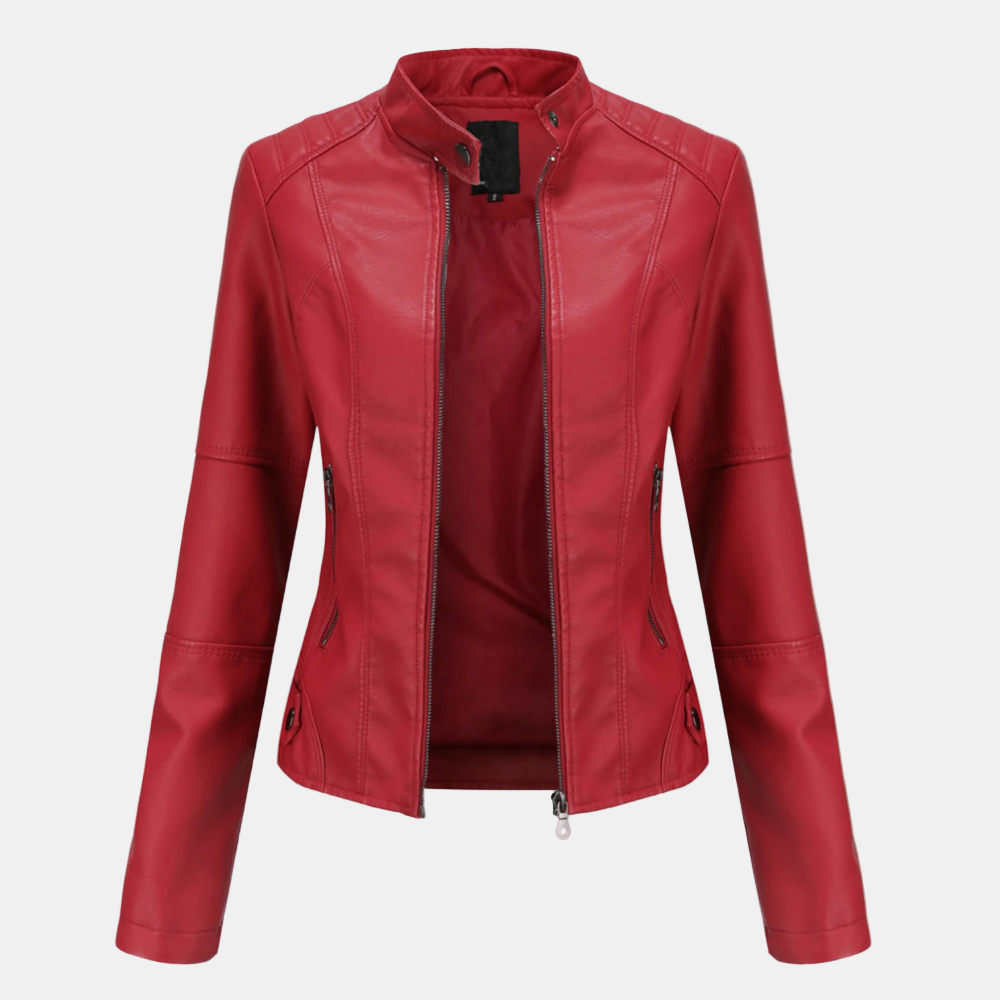 Anne | Elegant Leather Jacket