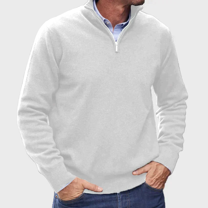 JOHN ZIP SWEATER | WARMTH WITH ELEGANT SIMPLICITY