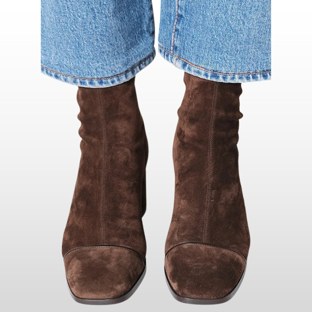 Valenne | Square orthopedic toe heeled boots