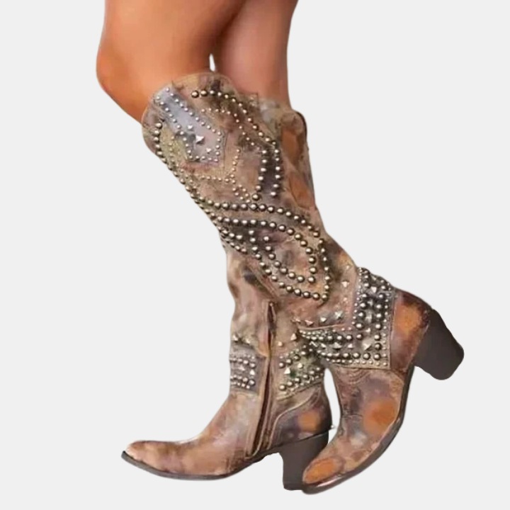 Alina | Western Knee-High Boots