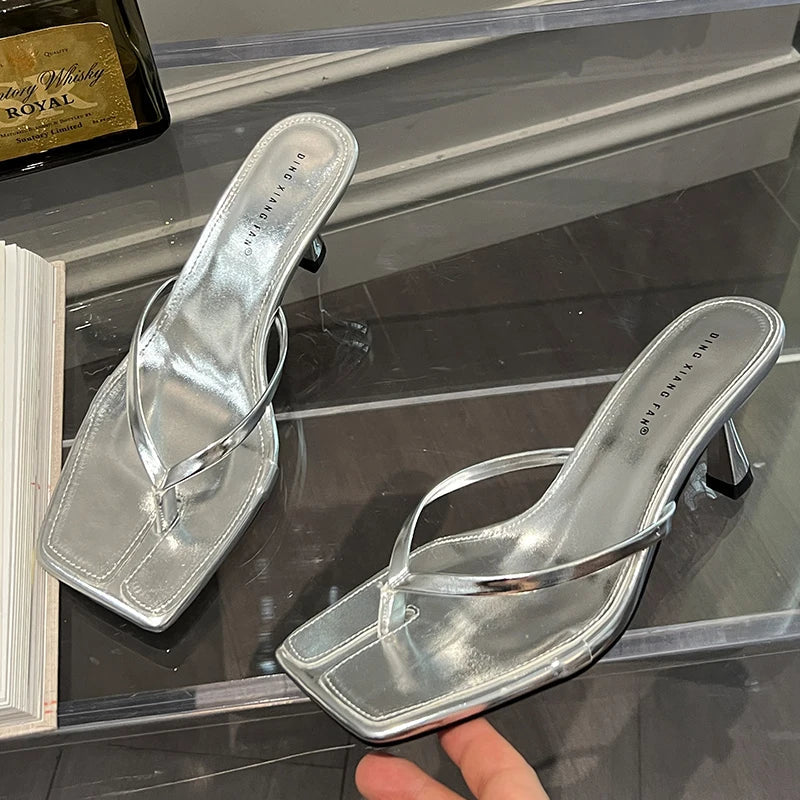 Luna Metallic Heel – Shine Bright with Every Step