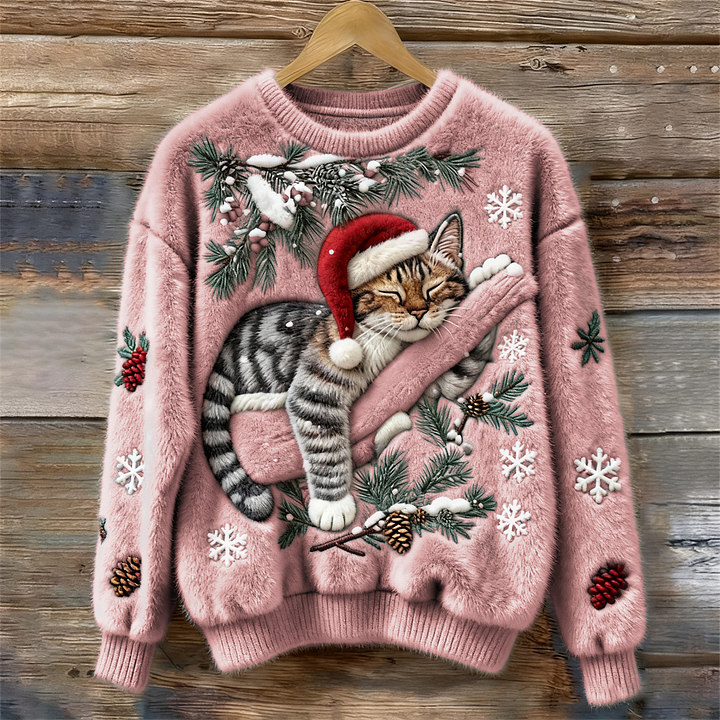 Noemie™ | Holiday Cat Plush Sweater