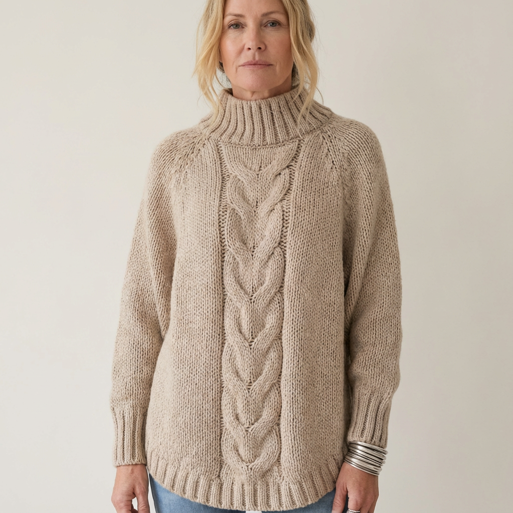 Pamella - Cable Knit Oversized Sweater