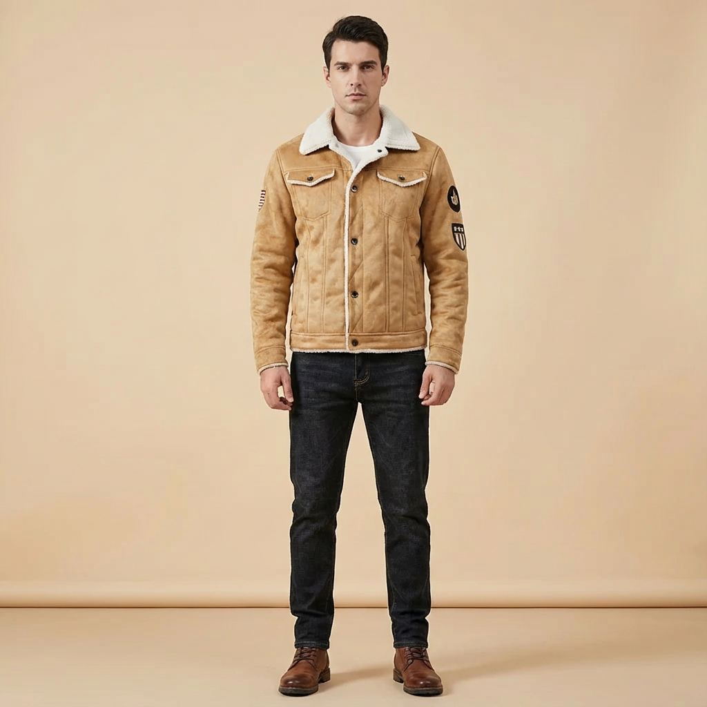 Charles | Elegant Warm Jacket with Button-Up Closure
