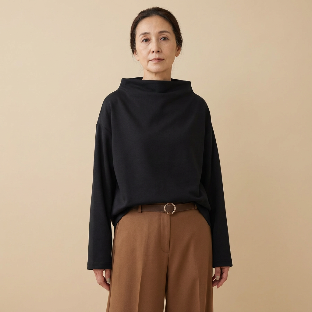 Margot | High-Neck Soft Knit Top