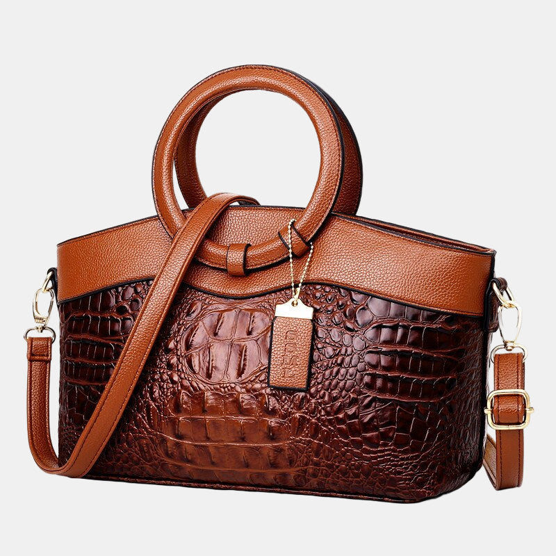 JAYE | STYLISH CROCODILE PATTERN HANDBAG