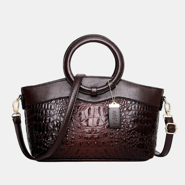 JAYE | STYLISH CROCODILE PATTERN HANDBAG