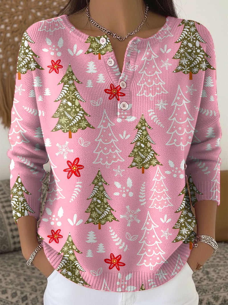 Valenne - Christmas Sweater With Buttons