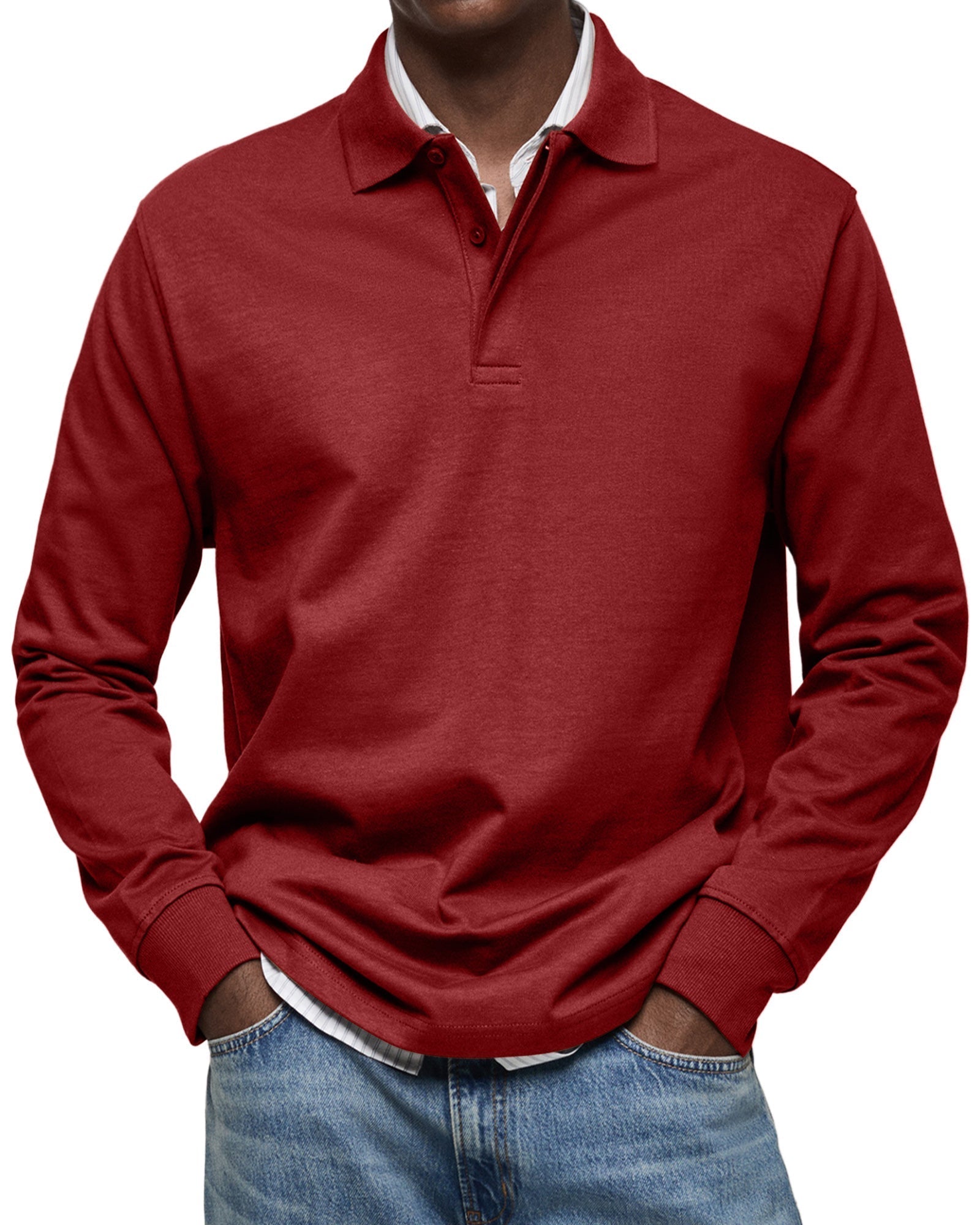 Jason | The Long-Sleeve Luxury Polo