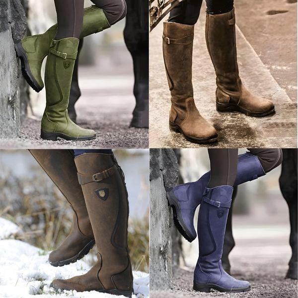Valenne | Waterproof Leather Riding Boots