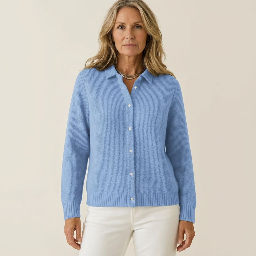 Elaine | Classic Knit Button Cardigan