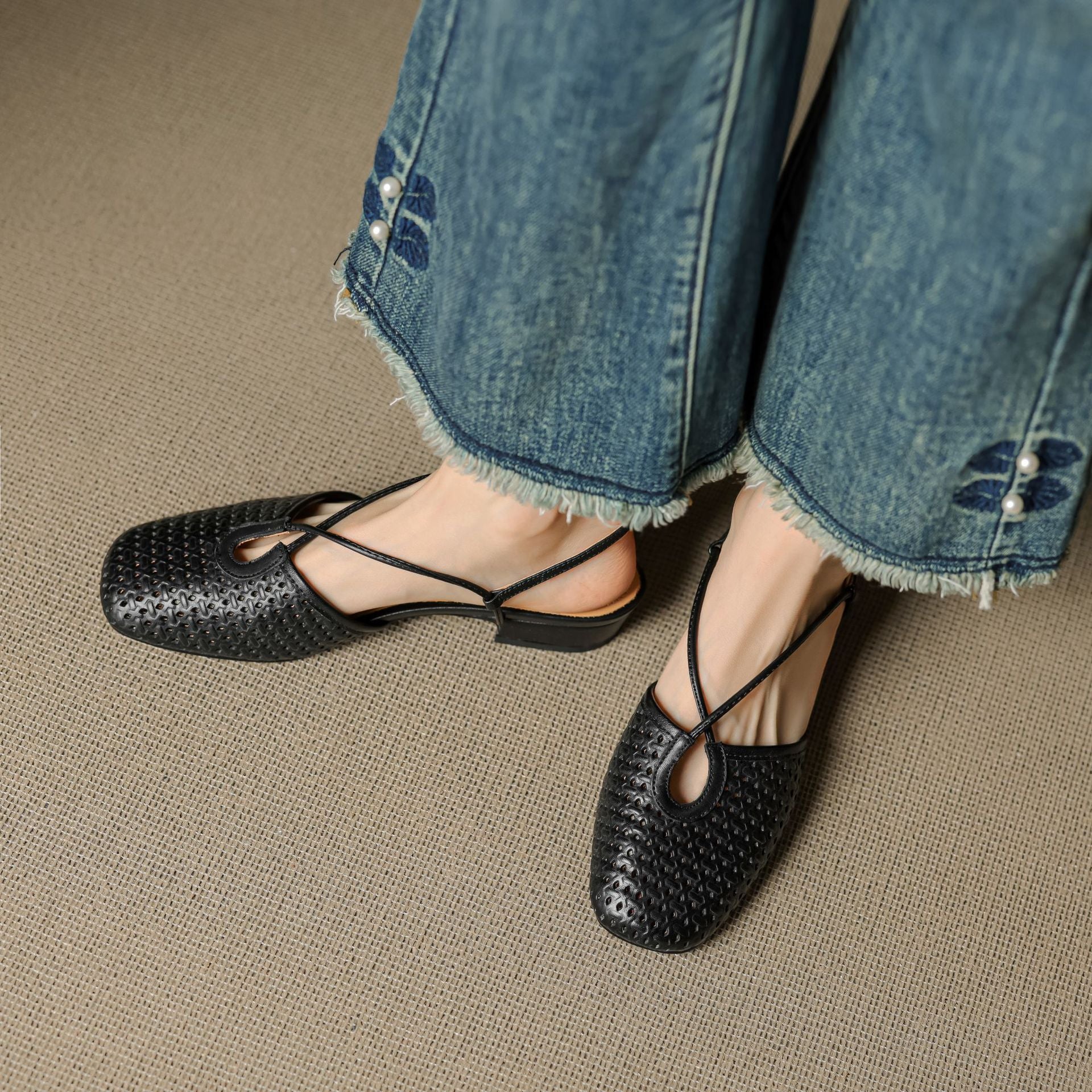 Opal Genuine Slingback Shoes