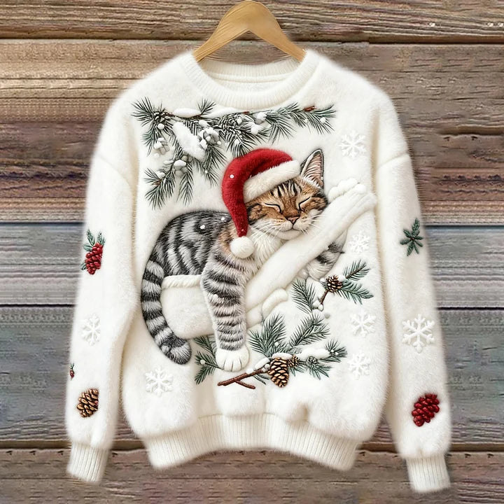 Noemie™ | Holiday Cat Plush Sweater
