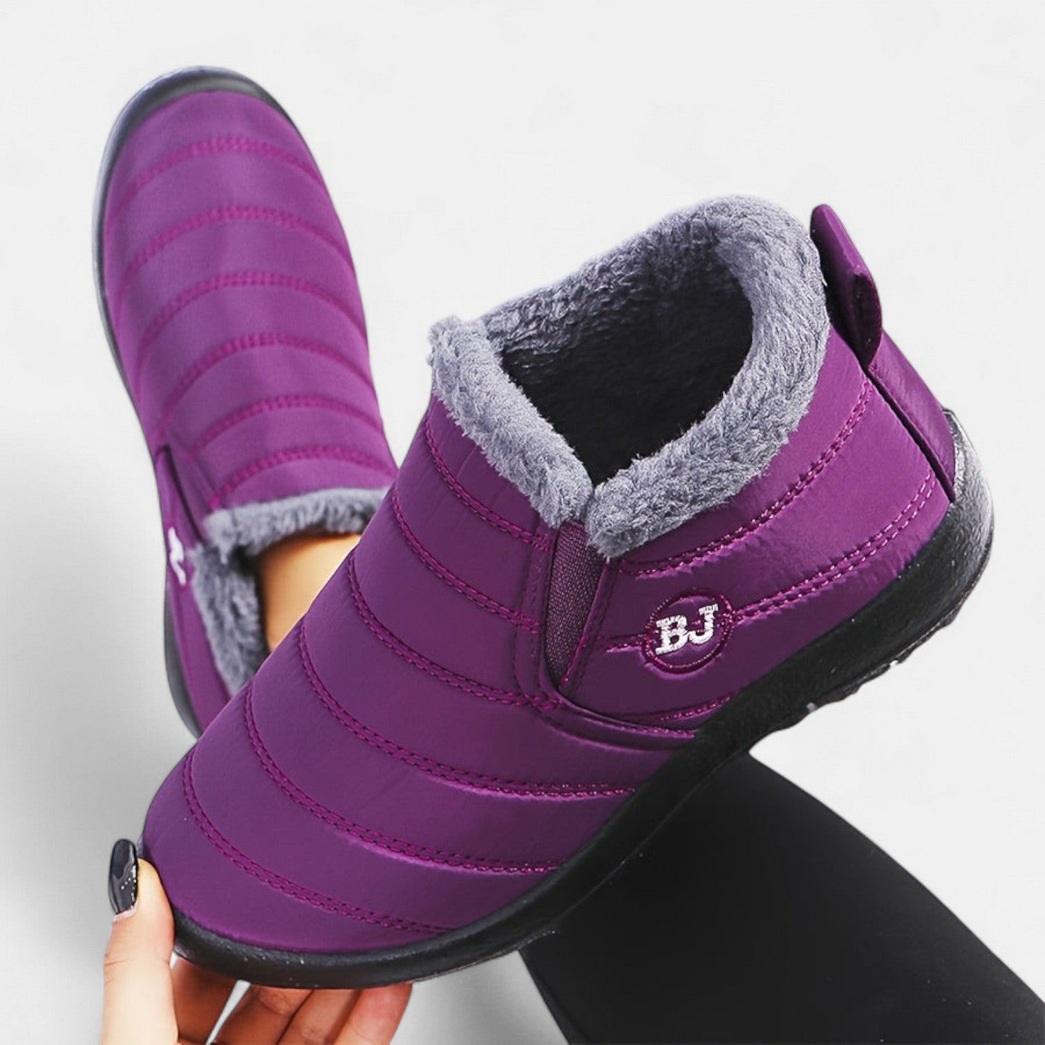 Valenne | Warm Winter Slip-On Boots.