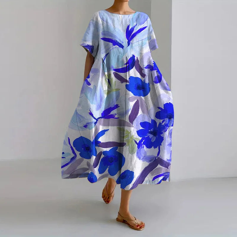 AISHA | LOOSE FLORAL SUMMER DRESS